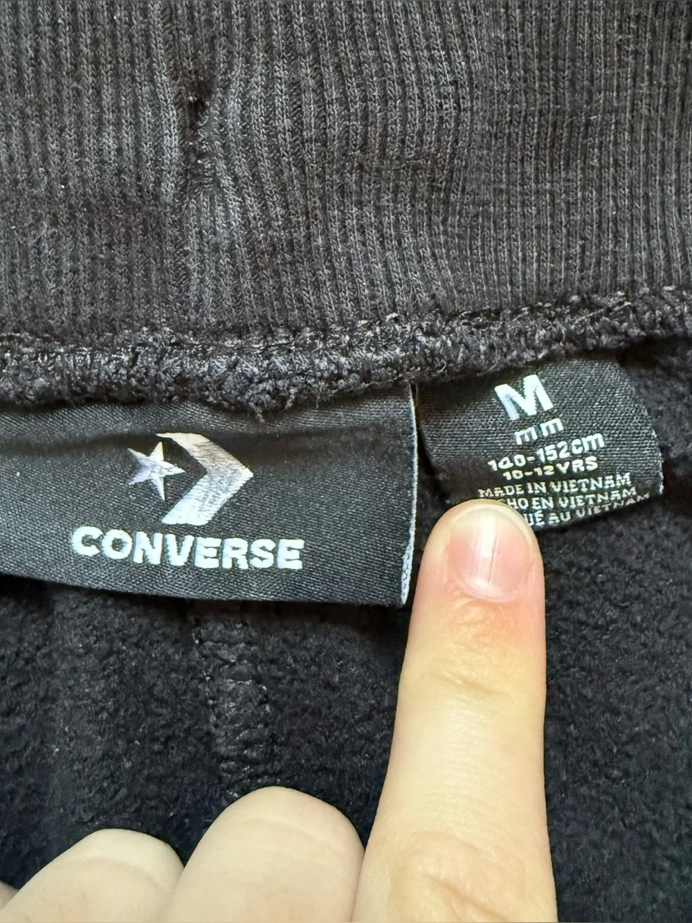4/$25 Converse All Star Joggers Sweatpants Boys Size Medium 10-12 Black White